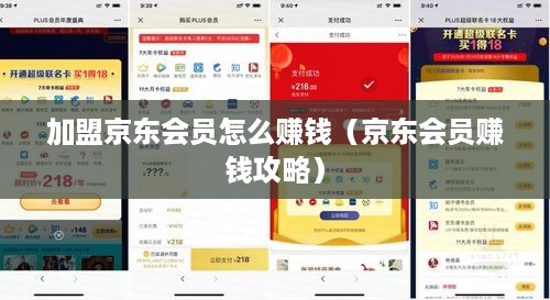 加盟京东会员怎么赚钱（京东会员赚钱攻略）