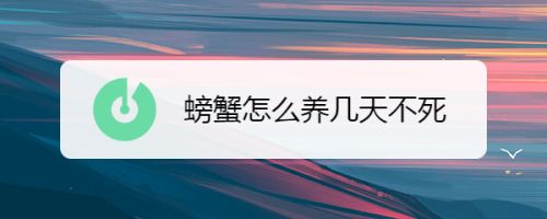 沙蟹能养多久换一次尿不湿 沙蟹能养多久换一次尿不湿呢