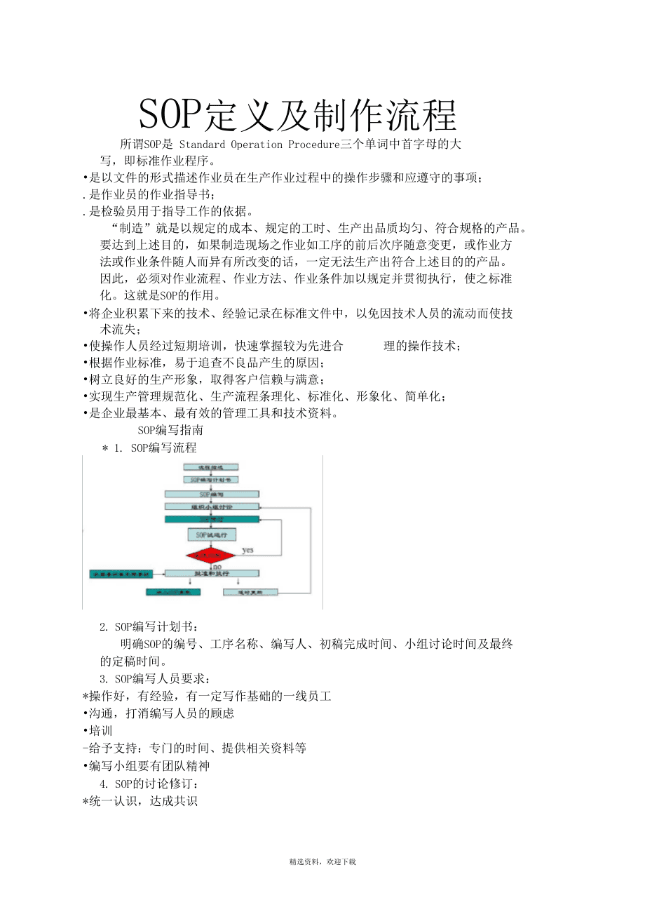 账务处理sop是什么意思 